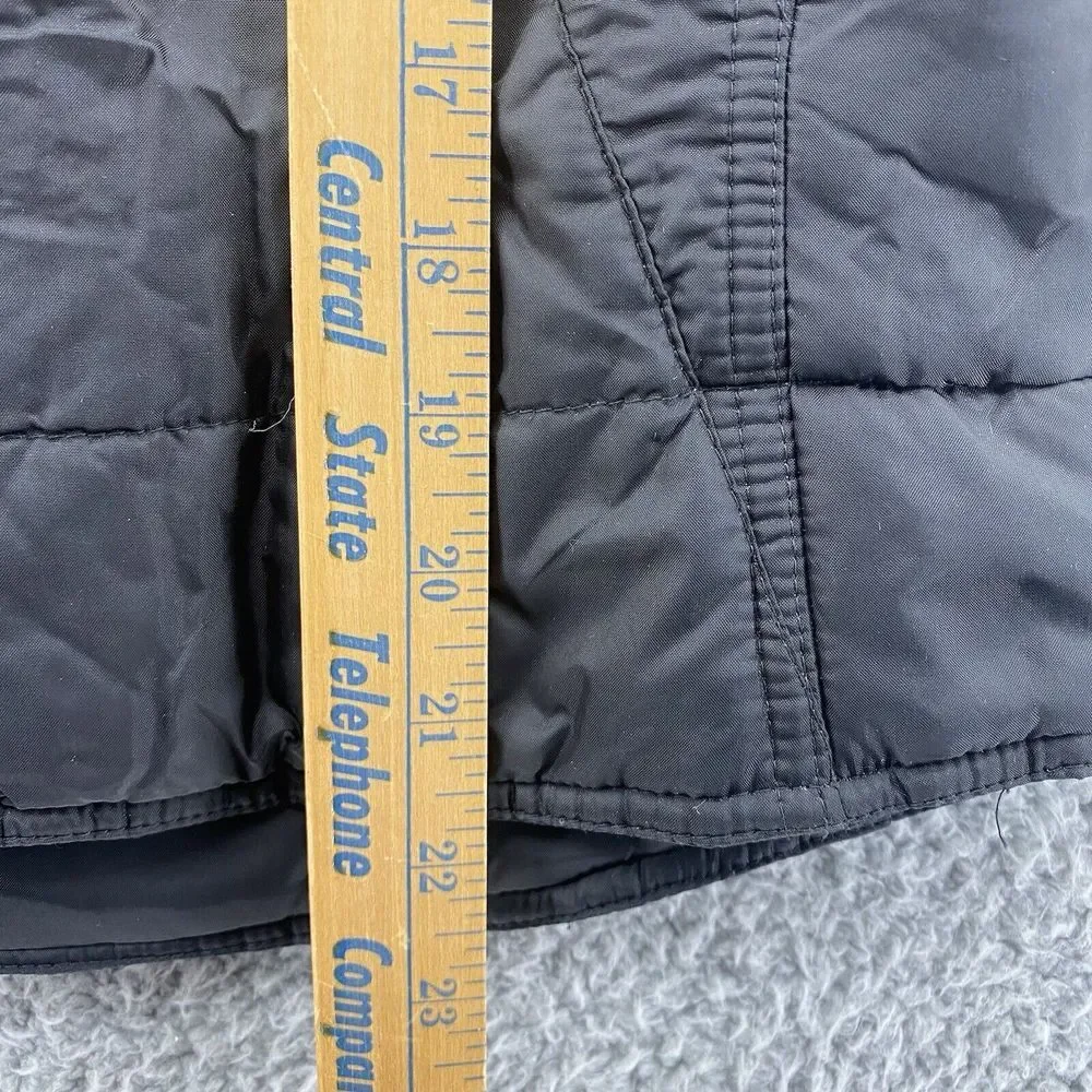 Tommy Hilfiger Men's Medium Black Lightweight Puffer Hiking Vest Gorpcore‎ Y2K